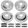 image:imageVEVOR Front and Rear Brake Kit Compatible with 20072017 Jeep Wrangler Drilled and Slotted Brake Rotors Ceramic Brake Pads Replacement 119 Front Rotors 124 Rear RotorsS53005  S53006