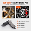 image:imageVEVOR Front and Rear Brake Kit Compatible with 20072017 Jeep Wrangler Drilled and Slotted Brake Rotors Ceramic Brake Pads Replacement 119 Front Rotors 124 Rear RotorsS55150