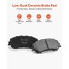 image:imageVEVOR Front and Rear Brake Kit Compatible with 20072017 Jeep Wrangler Drilled and Slotted Brake Rotors Ceramic Brake Pads Replacement 119 Front Rotors 124 Rear RotorsR800010  R31349
