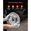 image:imageVEVOR Front and Rear Brake Kit Compatible with 20072017 Jeep Wrangler Drilled and Slotted Brake Rotors Ceramic Brake Pads Replacement 119 Front Rotors 124 Rear RotorsR55174  R55178