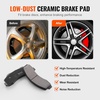 image:imageVEVOR Front and Rear Brake Kit Compatible with 20072017 Jeep Wrangler Drilled and Slotted Brake Rotors Ceramic Brake Pads Replacement 119 Front Rotors 124 Rear RotorsS54153  S54186