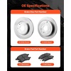 image:imageVEVOR Front and Rear Brake Kit Compatible with 20072017 Jeep Wrangler Drilled and Slotted Brake Rotors Ceramic Brake Pads Replacement 119 Front Rotors 124 Rear RotorsR55150  R55151