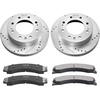 image:imageVEVOR Front and Rear Brake Kit Compatible with 20072017 Jeep Wrangler Drilled and Slotted Brake Rotors Ceramic Brake Pads Replacement 119 Front Rotors 124 Rear RotorsS55191
