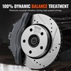 image:imageVEVOR Front and Rear Brake Kit Compatible with 20072017 Jeep Wrangler Drilled and Slotted Brake Rotors Ceramic Brake Pads Replacement 119 Front Rotors 124 Rear RotorsS53040  S53041