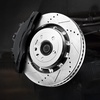 image:imageVEVOR Front and Rear Brake Kit Compatible with 20072017 Jeep Wrangler Drilled and Slotted Brake Rotors Ceramic Brake Pads Replacement 119 Front Rotors 124 Rear RotorsS54188  S54189