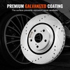 image:imageVEVOR Front and Rear Brake Kit Compatible with 20072017 Jeep Wrangler Drilled and Slotted Brake Rotors Ceramic Brake Pads Replacement 119 Front Rotors 124 Rear RotorsS31511  S31544
