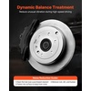 image:imageVEVOR Front and Rear Brake Kit Compatible with 20072017 Jeep Wrangler Drilled and Slotted Brake Rotors Ceramic Brake Pads Replacement 119 Front Rotors 124 Rear RotorsR55150  R55151