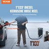 image:imageVEVOR Fuel Hose Reel 12 x 50 Extra Long Retractable Machine Oil Hose Reel Spring Driven Auto Swivel Rewind HeavyDuty Carbon Steel Construction with Hose for Auto Repair Industries 2300 PSI1 x 33