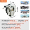 image:imageVEVOR Fuel Hose Reel 12 x 50 Extra Long Retractable Machine Oil Hose Reel Spring Driven Auto Swivel Rewind HeavyDuty Carbon Steel Construction with Hose for Auto Repair Industries 2300 PSI14 x 50
