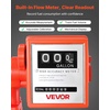 image:imageVEVOR Fuel Transfer Pump 110V 20 GPM 76 Lmin AC Electric Oil Transfer Pump with Auto ShutOff Fuel Nozzle amp Discharge Hose High Flow Kit for Gasoline Diesel Kerosene Biodiesel Ethanol Blends110V 20GPM with Meter