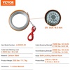 image:imageVEVOR Galvanized Steel Winch Cable 38 Inch x 75 Feet 15200 lbs Breaking Strength Wire Winch Rope with Swivel Hook Towing Cable Heavy Duty Universal Fit for SUV Large OffRoad Vehicle Truck100 ft