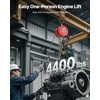 image:imageVEVOR Hand Chain Hoist 1 Ton 2200 lbs Capacity Manual Chain Block with Upgrade G70 Galvanized Chain 10 ft Lifting Height Heavy Duty Pulley Hoist for Garage Warehouse Automotive Machinery RedRed