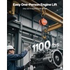 image:imageVEVOR Hand Chain Hoist 3 Ton 6600 lbs Capacity Manual Chain Block with Upgrade G80 Galvanized Chain 10 ft Lifting Height Heavy Duty Pulley Hoist for Garage Warehouse Automotive Machinery Orange12T 10FT