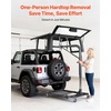 image:imageVEVOR Hard Top Remover Lift 220 lbs Foldable Jeep Hardtop Removal and Storage System Easy OnePerson Operation Adjustable Height for Jeep Wrangler YJ TJ JK JL 4XE Ford Bronco 4 Door amp 6 GenPortable