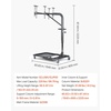 image:imageVEVOR Hard Top Remover Lift 220 lbs Foldable Jeep Hardtop Removal and Storage System Easy OnePerson Operation Adjustable Height for Jeep Wrangler YJ TJ JK JL 4XE Ford Bronco 4 Door amp 6 GenPortable