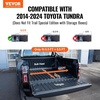 image:imageVEVOR Hard TriFold Truck Bed Tonneau Cover Compatible with 20162023 Toyota Tacoma 5 605 Bed Only Fit 50 x 46 605 x 550 Inside Bed 400 lbs Load Capacity LED Light Quick Folding55 ft