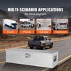 image:imageVEVOR Heavy Duty Aluminum Truck Bed Tool Box Diamond Plate Tool Box with Side Handle and Lock Keys Storage Tool Box Chest Box Organizer for Pickup Truck Bed RV Trailer 39x13x10 SilverSilver