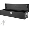 image:imageVEVOR Heavy Duty Aluminum Truck Bed Tool Box Diamond Plate Tool Box with Side Handle and Lock Keys Storage Tool Box Chest Box Organizer for Pickup Truck Bed RV Trailer 39x13x10 SilverBlack