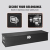 image:imageVEVOR Heavy Duty Aluminum Truck Bed Tool Box Diamond Plate Tool Box with Side Handle and Lock Keys Storage Tool Box Chest Box Organizer for Pickup Truck Bed RV Trailer 39x13x10 SilverBlack