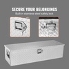 image:imageVEVOR Heavy Duty Aluminum Truck Bed Tool Box Diamond Plate Tool Box with Side Handle and Lock Keys Storage Tool Box Chest Box Organizer for Pickup Truck Bed RV Trailer 39x13x10 SilverSilver