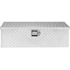 image:imageVEVOR Heavy Duty Aluminum Truck Bed Tool Box Diamond Plate Tool Box with Side Handle and Lock Keys Storage Tool Box Chest Box Organizer for Pickup Truck Bed RV Trailer 39x13x10 SilverSilver