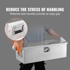 image:imageVEVOR Heavy Duty Aluminum Truck Bed Tool Box Diamond Plate Tool Box with Side Handle and Lock Keys Storage Tool Box Chest Box Organizer for Pickup Truck Bed RV Trailer 39x13x10 SilverSilver