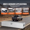 image:imageVEVOR Heavy Duty Aluminum Truck Bed Tool Box Diamond Plate Tool Box with Side Handle and Lock Keys Storage Tool Box Chest Box Organizer for Pickup Truck Bed RV Trailer 39x13x10 SilverSilver