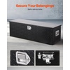 image:imageVEVOR Heavy Duty Aluminum Truck Bed Tool Box Diamond Plate Tool Box with Side Handle and Lock Keys Storage Tool Box Chest Box Organizer for Pickup Truck Bed RV Trailer 39x13x10 SilverBlack