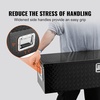 image:imageVEVOR Heavy Duty Aluminum Truck Bed Tool Box Diamond Plate Tool Box with Side Handle and Lock Keys Storage Tool Box Chest Box Organizer for Pickup Truck Bed RV Trailer 39x13x10 SilverBlack