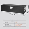image:imageVEVOR Heavy Duty Aluminum Truck Bed Tool Box Diamond Plate Tool Box with Side Handle and Lock Keys Storage Tool Box Chest Box Organizer for Pickup Truck Bed RV Trailer 39x13x10 SilverBlack