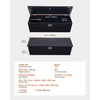 image:imageVEVOR Heavy Duty Aluminum Truck Bed Tool Box Diamond Plate Tool Box with Side Handle and Lock Keys Storage Tool Box Chest Box Organizer for Pickup Truck Bed RV Trailer 39x13x10 SilverBlack