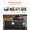 image:imageVEVOR Heavy Duty Aluminum Truck Bed Tool Box Diamond Plate Tool Box with Side Handle and Lock Keys Storage Tool Box Chest Box Organizer for Pickup Truck Bed RV Trailer 39x13x10 SilverBlack