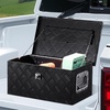 image:imageVEVOR Heavy Duty Aluminum Truck Bed Tool Box Diamond Plate Tool Box with Side Handle and Lock Keys Storage Tool Box Chest Box Organizer for Pickup Truck Bed RV Trailer 39x13x10 SilverBlack