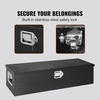 image:imageVEVOR Heavy Duty Aluminum Truck Bed Tool Box Diamond Plate Tool Box with Side Handle and Lock Keys Storage Tool Box Chest Box Organizer for Pickup Truck Bed RV Trailer 39x13x10 SilverBlack