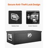 image:imageVEVOR Heavy Duty Aluminum Truck Bed Tool Box Diamond Plate Tool Box with Side Handle and Lock Keys Storage Tool Box Chest Box Organizer for Pickup Truck Bed RV Trailer 39x13x10 SilverBlack
