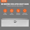 image:imageVEVOR Heavy Duty Aluminum Truck Bed Tool Box Diamond Plate Tool Box with Side Handle and Lock Keys Storage Tool Box Chest Box Organizer for Pickup Truck Bed RV Trailer 39x13x10 SilverSilver