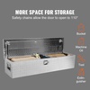 image:imageVEVOR Heavy Duty Aluminum Truck Bed Tool Box Diamond Plate Tool Box with Side Handle and Lock Keys Storage Tool Box Chest Box Organizer for Pickup Truck Bed RV Trailer 39x13x10 SilverSilver