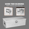 image:imageVEVOR Heavy Duty Aluminum Truck Bed Tool Box Diamond Plate Tool Box with Side Handle and Lock Keys Storage Tool Box Chest Box Organizer for Pickup Truck Bed RV Trailer 39x13x10 SilverSilver