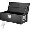 image:imageVEVOR Heavy Duty Aluminum Truck Bed Tool Box Diamond Plate Tool Box with Side Handle and Lock Keys Storage Tool Box Chest Box Organizer for Pickup Truck Bed RV Trailer 39x13x10 SilverBlack