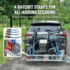 image:imageVEVOR Hitch Mount Cargo Carrier 500LBS Mobility Scooter Carrier with Folding Ramp Aluminum Trailer Hitch Rack Basket amp Stabilizer Strap Fits 2 Hitch Receiver for Truck SUV Car 4803 x 2787