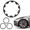 image:imageVEVOR Hubcaps Wheel Covers for 20172023 Tesla Model 3 18 Inch Set of 4 Wheel Rim Cover Hubcaps OEM Style Replacement R18 Size Snap On Car Hub Caps Premium 10Spoke ABS Tire Rim Caps Matte BlackMatte Black