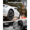 image:imageVEVOR Hubcaps Wheel Covers for 20172023 Tesla Model 3 18 Inch Set of 4 Wheel Rim Cover Hubcaps OEM Style Replacement R18 Size Snap On Car Hub Caps Premium 10Spoke ABS Tire Rim Caps Matte BlackMatte Black