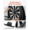 image:imageVEVOR Hubcaps Wheel Covers for 20172023 Tesla Model 3 18 Inch Set of 4 Wheel Rim Cover Hubcaps OEM Style Replacement R18 Size Snap On Car Hub Caps Premium 10Spoke ABS Tire Rim Caps Matte BlackMatte Black