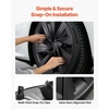 image:imageVEVOR Hubcaps Wheel Covers for 20172023 Tesla Model 3 18 Inch Set of 4 Wheel Rim Cover Hubcaps OEM Style Replacement R18 Size Snap On Car Hub Caps Premium 10Spoke ABS Tire Rim Caps Matte BlackMatte Black