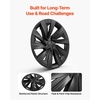 image:imageVEVOR Hubcaps Wheel Covers for 20172023 Tesla Model 3 18 Inch Set of 4 Wheel Rim Cover Hubcaps OEM Style Replacement R18 Size Snap On Car Hub Caps Premium 10Spoke ABS Tire Rim Caps Matte BlackMatte Black