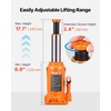 image:imageVEVOR Hydraulic Bottle Jack 20 Ton44092 lbs Low Profile Welded Bottle Jack with 669126 Lifting Range amp 3Section Long Handle for Car Pickup Truck RV Auto Repair Industrial Engineering20T Hight Profile