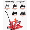 image:imageVEVOR Hydraulic Motorcycle Lift Jack 1500 LBS Capacity ATV Scissor Lift Jack Portable Motorcycle Lift Table with 4 Wheels Hydraulic FootOperated Hoist Stand for Motorcycle ATV UTV Powersports  Portable Motorcycle Lift Table with 4 Wheels Hydraulic FootOperated Hoist Stand for ATV UTV PowersportsRed