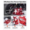 image:imageVEVOR Hydraulic Motorcycle Lift Jack 1500 LBS Capacity ATV Scissor Lift Jack Portable Motorcycle Lift Table with 4 Wheels Hydraulic FootOperated Hoist Stand for Motorcycle ATV UTV Powersports  Portable Motorcycle Lift Table with 4 Wheels Hydraulic FootOperated Hoist Stand for ATV UTV PowersportsRed