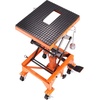 image:imageVEVOR Hydraulic Motorcycle Lift Table 350 lbs Capacity Motorcycle Scissor Jack Lift with Wide Deck JHooks 4 Wheels Hydraulic FootOperated Jack Stand for ATV Dirt Bikes