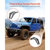 image:imageVEVOR Inner Fender Liner Front amp Rear Fender Liner Compatible with 20072018 Jeeps JKJKU 24 Doors Steel Mud Guards Bolton Style Fenders Flare Wheel Well Cover Fenders Flare Liners BlackFront and Rear B